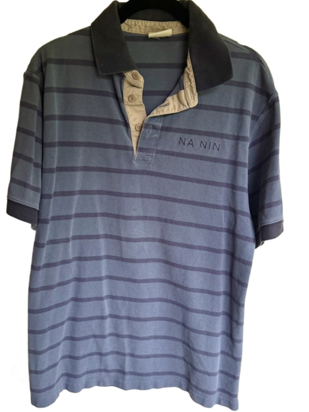 Na Nin Embroidered Vintage Logo Polo Shirt